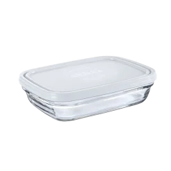 Freshbox - Boite de conservation rectangulaire couvercle blanc 80cl Professionnels De La Restauration|Boîtes Rectangulaires