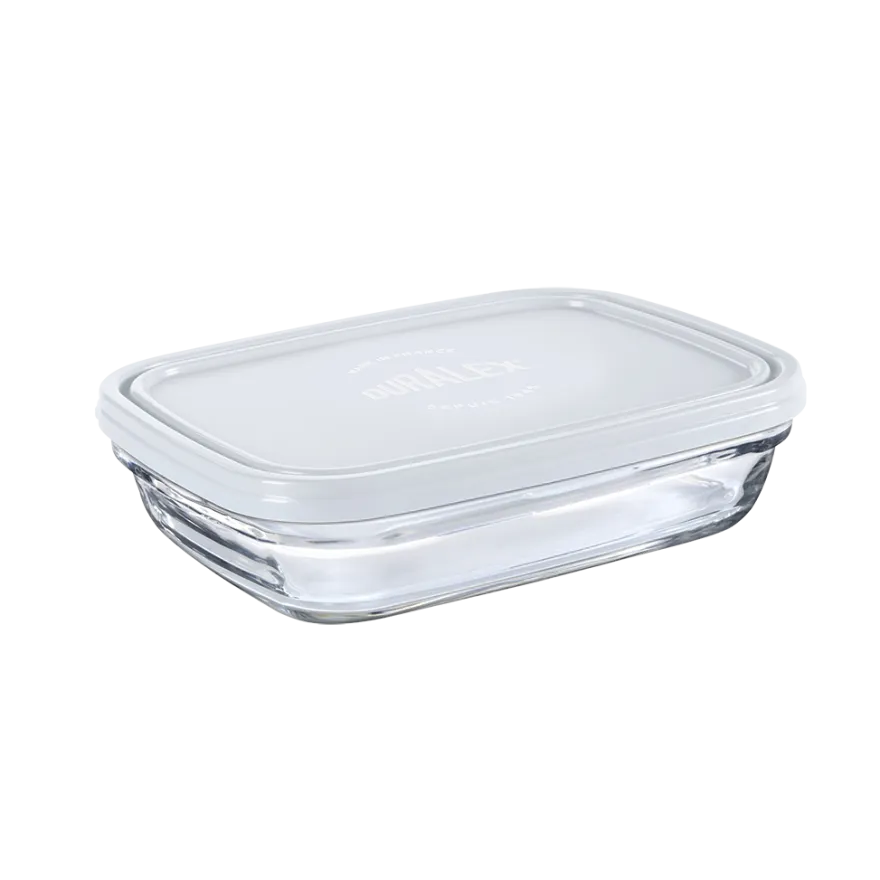 Freshbox - Boite de conservation rectangulaire couvercle blanc 80cl Professionnels De La Restauration|Boîtes Rectangulaires