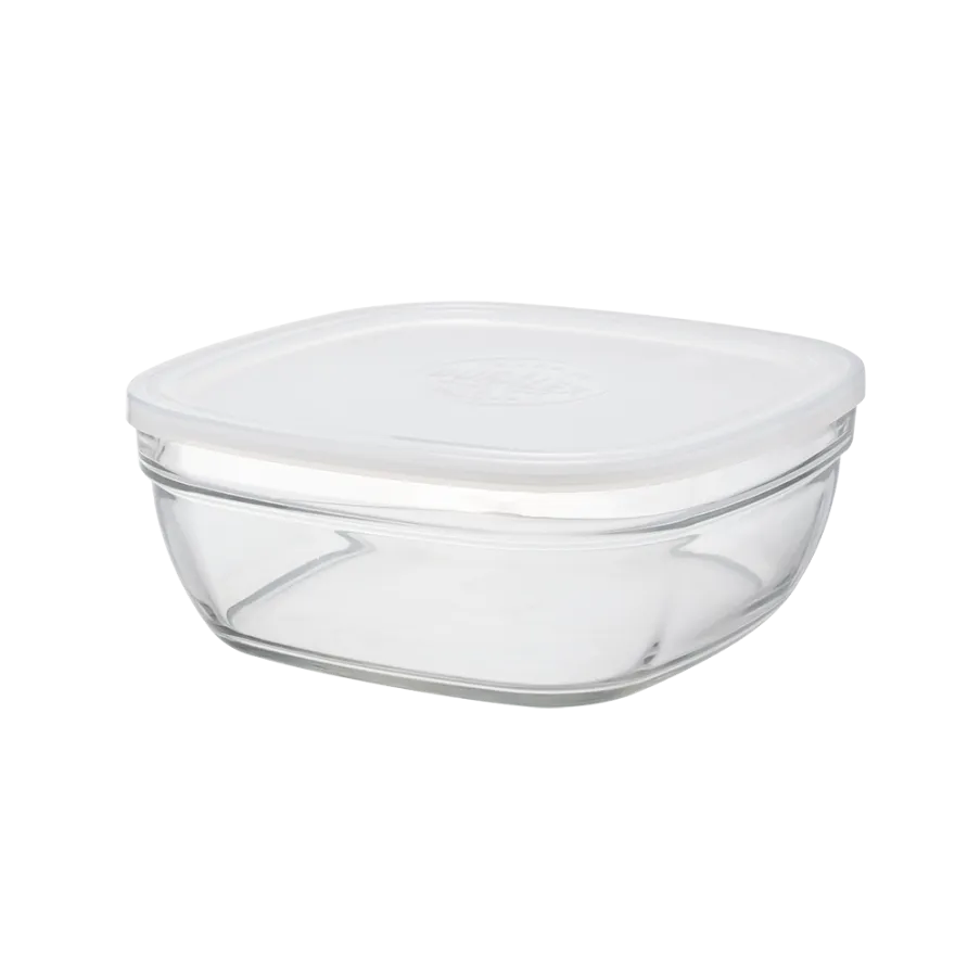 Outlet Freshbox - Boite de conservation carrée couvercle blanc 3,1L Boîtes Carrées