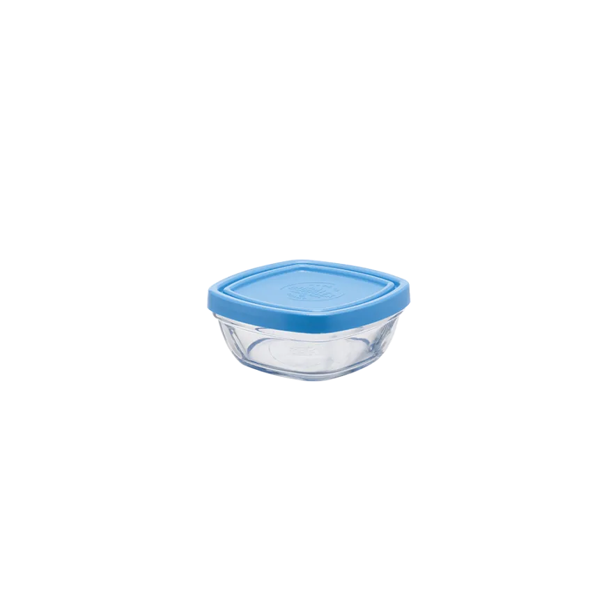 Online Freshbox - Boite de conservation carrée couvercle bleu 15cl Boîtes Carrées