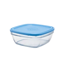 Discount Freshbox - Boite de conservation carrée couvercle bleu 2L Boîtes Carrées