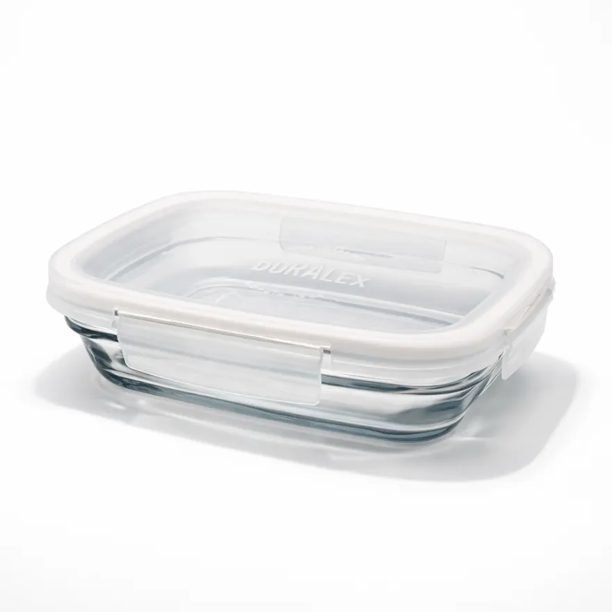 Best Freshbox - Boite de conservation à ailette couvercle blanc 0.8L Boîtes Rectangulaires|Boîtes Étanches
