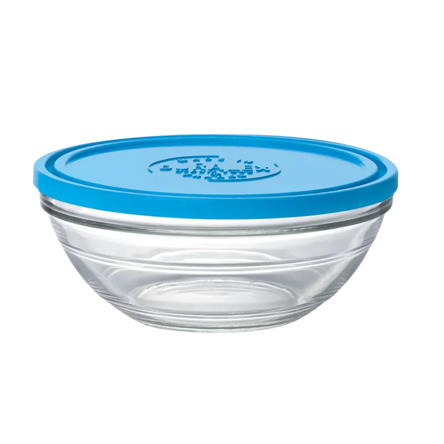 Clearance Freshbox - Boite de conservation ronde couvercle bleu 2,4L Boîtes Rondes