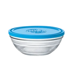 Freshbox - Boite de conservation ronde couvercle bleu 1,59L Professionnels De La Restauration|Boîtes Rondes