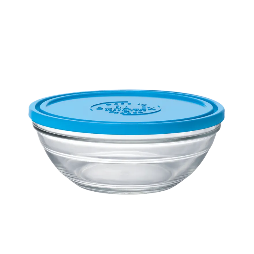 Freshbox - Boite de conservation ronde couvercle bleu 1,59L Professionnels De La Restauration|Boîtes Rondes