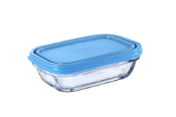 Outlet Freshbox - Boite de conservation rectangulaire couvercle bleu 39cl Professionnels De La Restauration|Boîtes Rectangulaires
