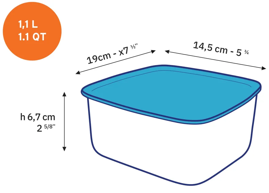 Best Freshbox - 3 boites de conservation rectangulaires multi-tailles Kits|Professionnels De La Restauration