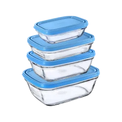Freshbox - 4 boîtes de conservation rectangulaires multi-tailles Professionnels De La Restauration|Kits