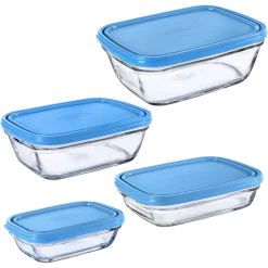 Freshbox - 4 boîtes de conservation rectangulaires multi-tailles Professionnels De La Restauration|Kits