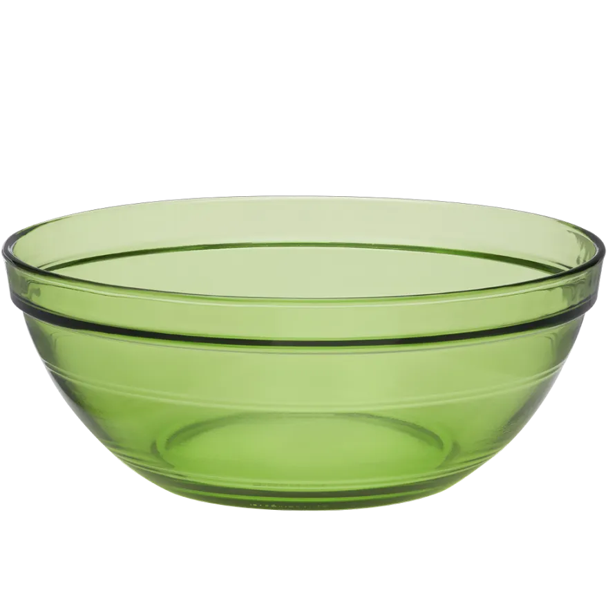 Outlet Le Gigogne - Saladier en verre Empilable 1,59L - 20,5cm Vert Professionnels De La Restauration|Saladiers