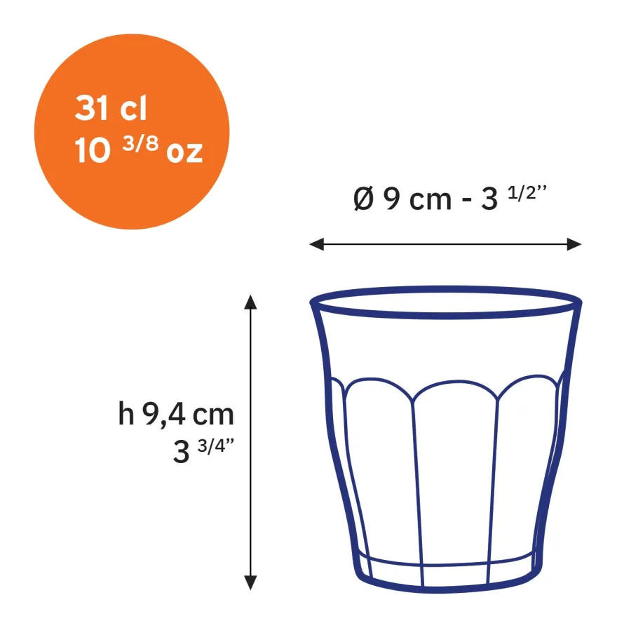 Le Picardie - Verre à eau - Saphir - 31cl Professionnels De La Restauration|Verres À Eau