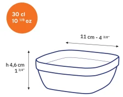 Online Lys - Coupelle carrée transparente 30cl Professionnels De La Restauration|Coupelles