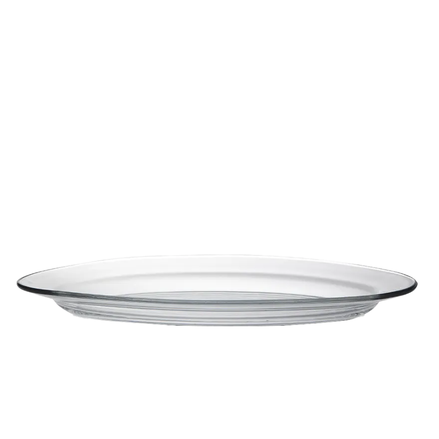 New Lys - Plat de service en verre transparent ovale 31cm Professionnels De La Restauration|Plats De Service