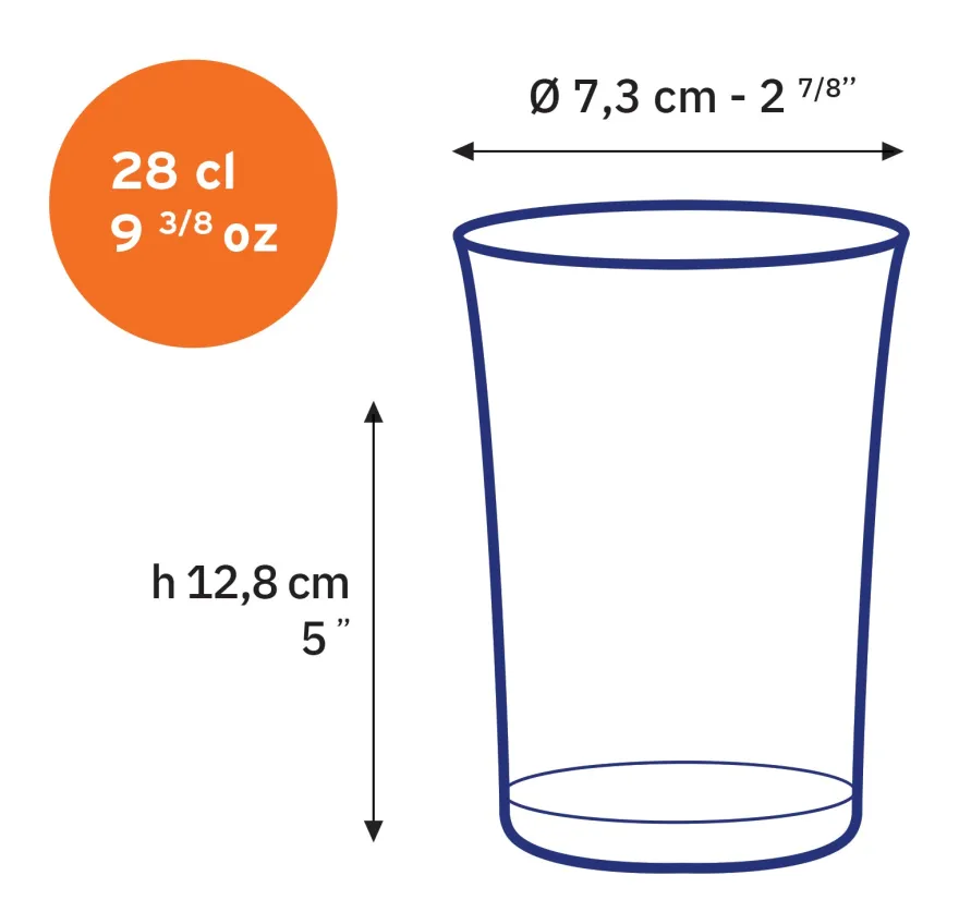 Lys - Verre Vermeil 28 cl Professionnels De La Restauration|Verres À Eau