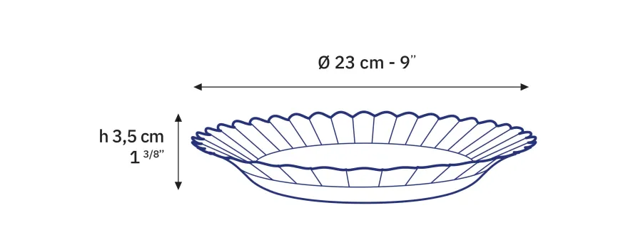 Clearance Picardie - Assiettes creuses transparente x6 - 23cm Professionnels De La Restauration|Assiettes