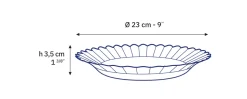 New Picardie - Assiettes creuses x6 - 23cm - Bleu Marine Professionnels De La Restauration|Assiettes
