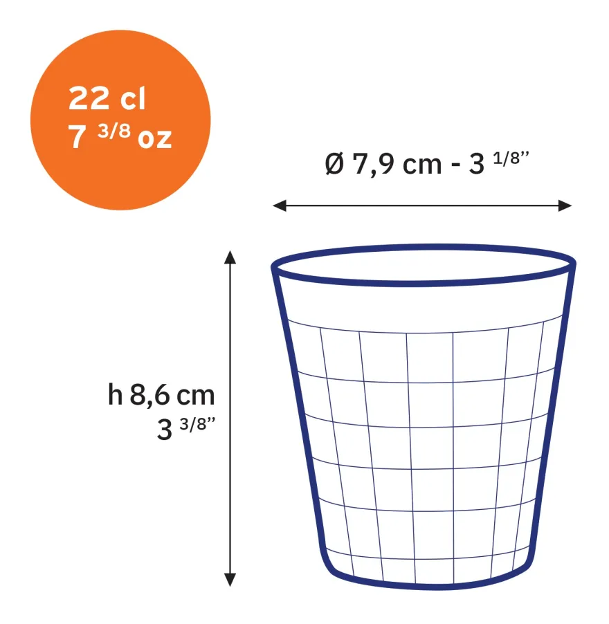 Online Prisme - Verre Bleu Marine 22cl Professionnels De La Restauration|Verres À Eau