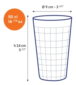 New Prisme - Verre Transparent 50cl Professionnels De La Restauration|Verres À Bière