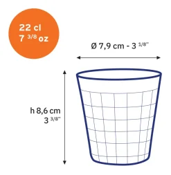 Hot Prisme - Verre Transparent 22cl Professionnels De La Restauration|Verres À Eau
