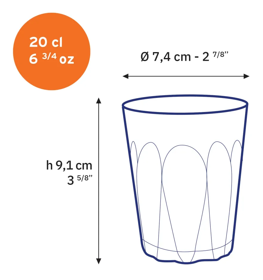 Hot Provence - Verre transparent 20cl Professionnels De La Restauration|Verres À Eau