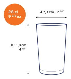 Sale Unie - Verre transparent 28 cl Professionnels De La Restauration|Verres À Eau