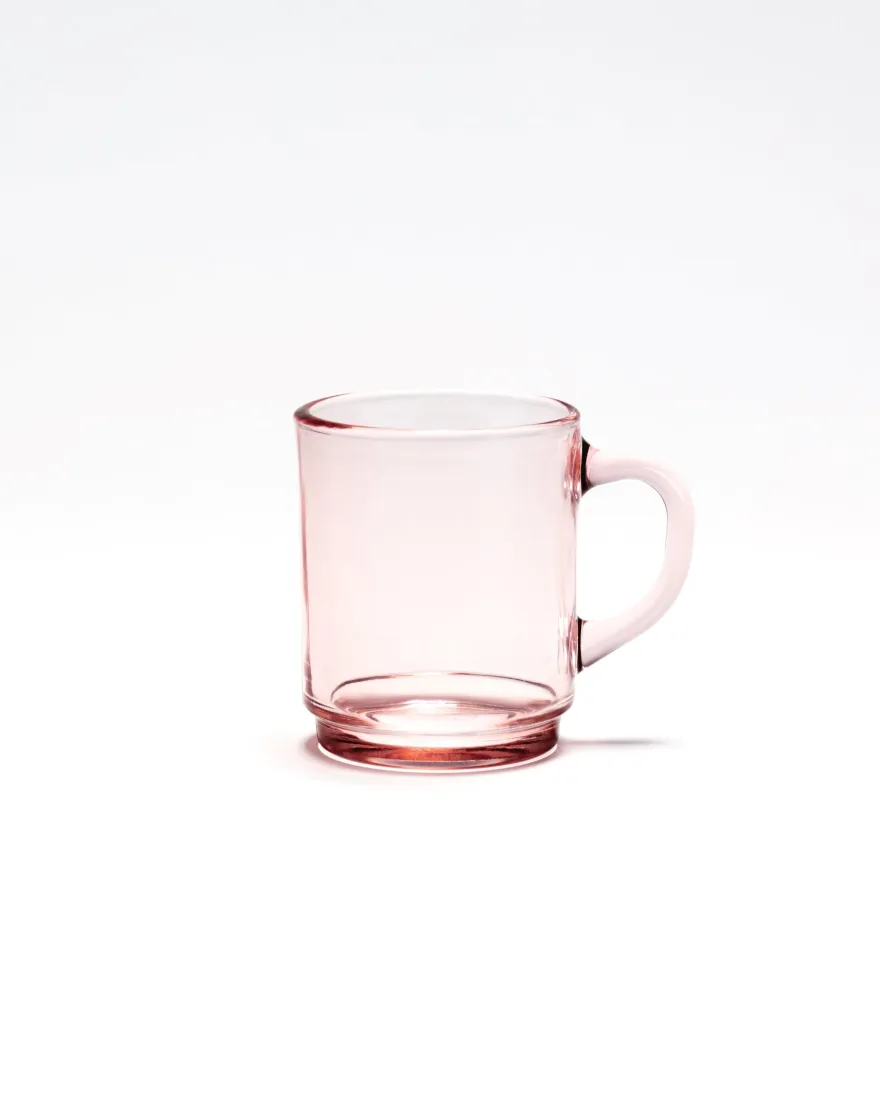 Versailles - Mug en verre Rose 26 cl Professionnels De La Restauration|Mugs