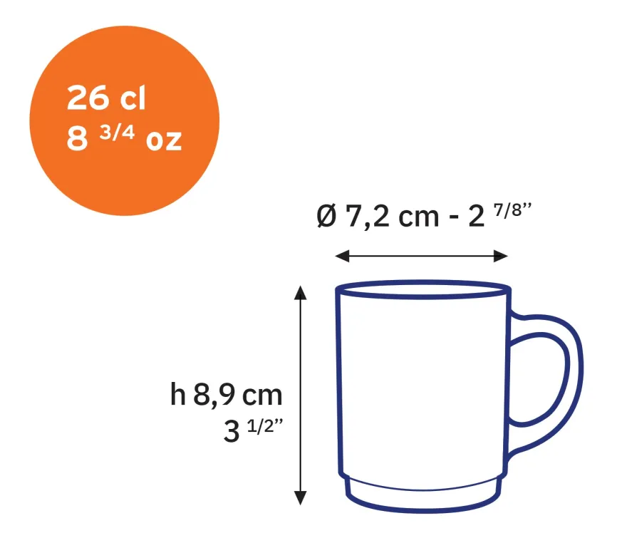 Best Versailles - Mug en verre Vermeil 26 cl Professionnels De La Restauration|Mugs